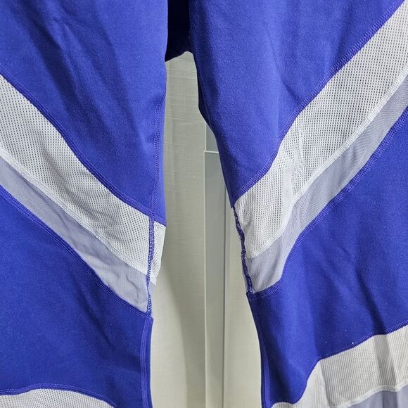 Fabletics Blue High Waisted Mesh Powerhold Leggings Size XXL - Picture 3 of 12